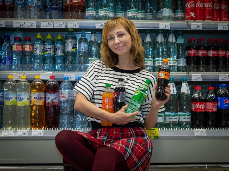 girl, the drinks, supermarket, coca cola, fanta, sprite, pepsi, bottle, soda, shelves, racks, shop, grocery, shopping, shopping center, consumer, buyer, products, young woman, coca-cola, counters, shelving, buy, supermarket, coca cola, coca cola, coca cola, coca cola, coca cola, fanta, sprite, pepsi, pepsi, soda, coca-cola