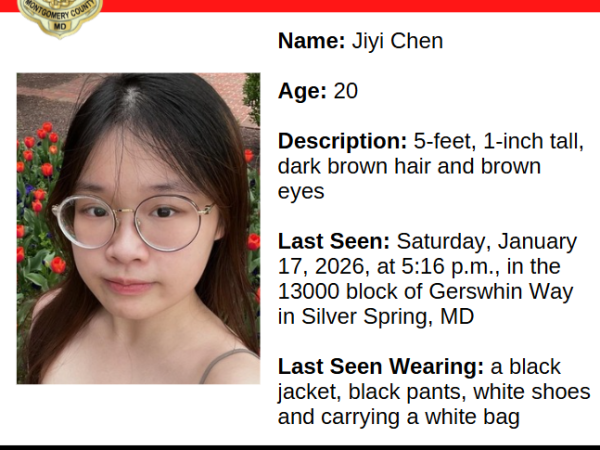 Montgomery County Police Search for Missing 20-Year-Old Woman