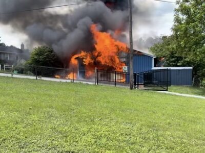 Propane torch causes barn fire in Carroll County