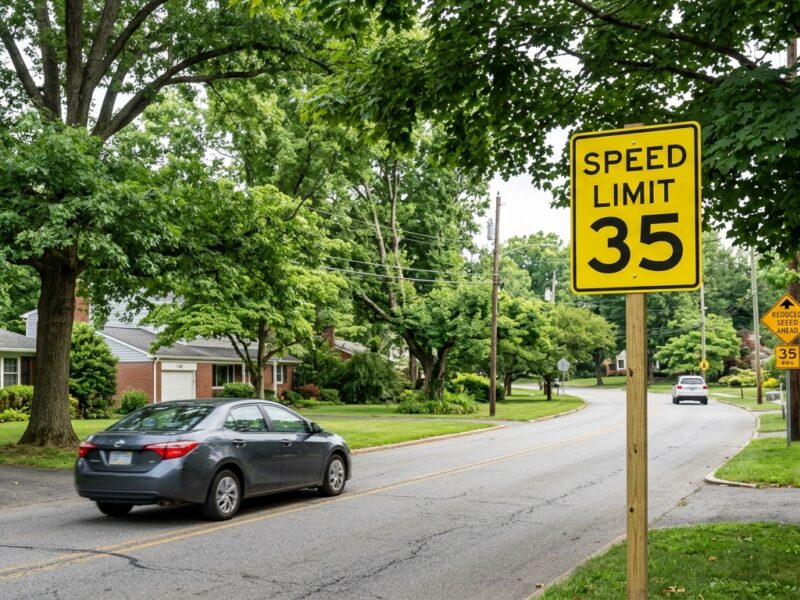 Speed limit on part of Forest Drive dropping to 35 mph